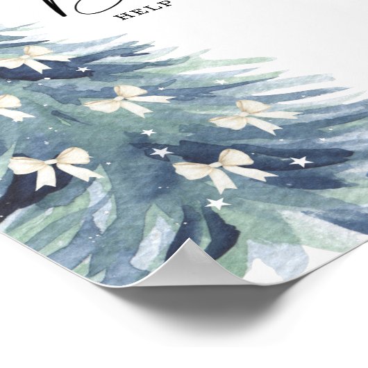 Baby van de winterboom Drink Poster (Hoek)