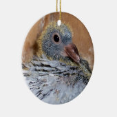 Baby van duivenversiering keramisch ornament (Rechts)