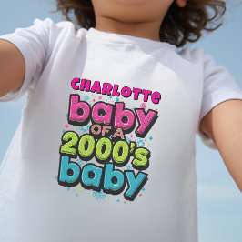 Baby van een 2000s Baby gepersonaliseerd peuter T- Kinder Shirts