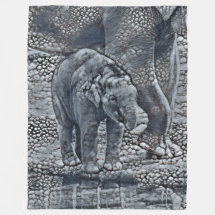 baby van een olifant fleece deken
