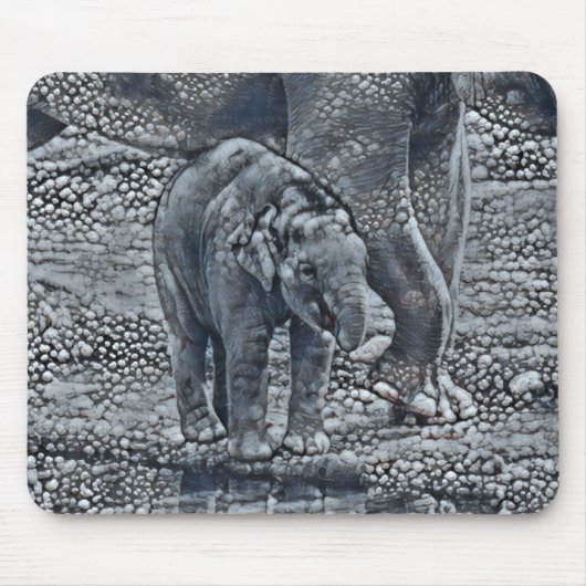 baby van een olifant muismat (Voorkant)