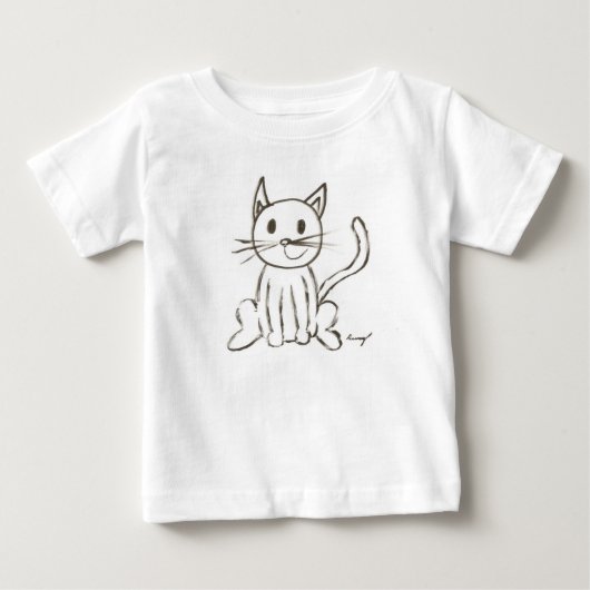 Baby van geverfd Kat T-shirt (Voorkant)