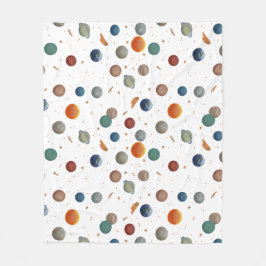 Baby van geverfde planten fleece deken