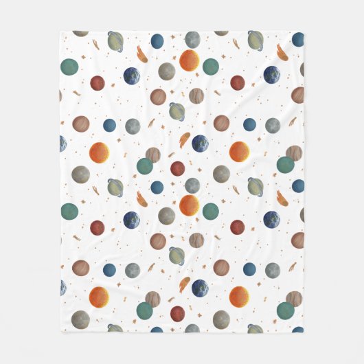 Baby van geverfde planten fleece deken (Voorkant)