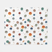 Baby van geverfde planten fleece deken (Voorkant (Horizontaal))