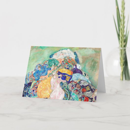 Baby van Gustav Klimt Painting Artwork Kaart (Voorkant)