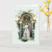 Baby van het Katholieke wenskaart van Praag Kaart (Gele Bloem)