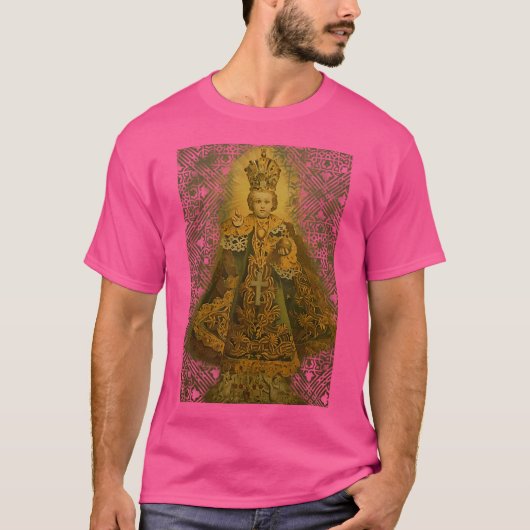 Baby van het Praagse Kind Jezus T-shirt (Voorkant)