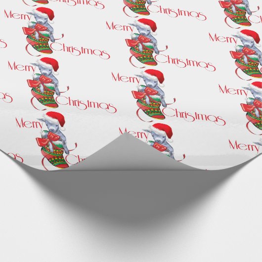 Baby van kerstcadeaupapier cadeaupapier (Hoek)