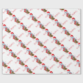 Baby van kerstcadeaupapier cadeaupapier (Vlak)