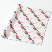 Baby van kerstcadeaupapier cadeaupapier (Uitgerold)