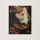 Baby van Kerstman Wieg Stall Bethlehem Legpuzzel (Verticaal)