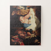 Baby van Kerstman Wieg Stall Bethlehem Legpuzzel (Verticaal)