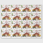 Baby van landbouwhuisdieren Waterverf Cadeaupapier (Vlak)