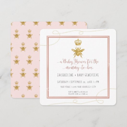 Baby van mammie om goud te worden kaart (Voorkant / Achterkant)