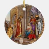 Baby van Nazareth Born in Bethlehem Keramisch Ornament (Achterkant)