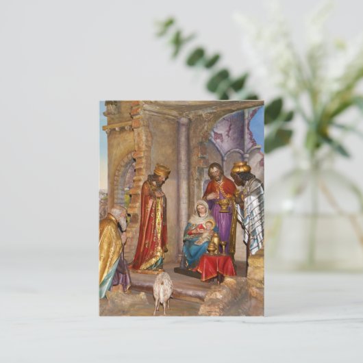 Baby van Nazareth geboren in Bethlehem Briefkaart (Staand voorkant)