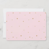 Baby van onze Dreams Moon en Stars Pink Baby showe Kaart (Achterkant)