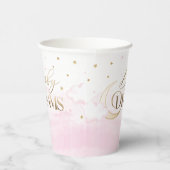 Baby van onze Dreams Moon en Stars Pink Baby showe Papieren Bekers (Rechts)
