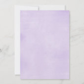 Baby van Paarse en gouden eenhoorn Kaart (Achterkant)