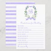 Baby van Paarse Floral Crest (Voorkant / Achterkant)