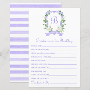 Baby van Paarse Floral Crest