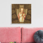 Baby van Praag Jezus Zegen holding wereld Canvas Afdruk (Insitu (Woonkamer))