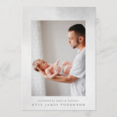 baby van van foto ' s aan de zachte waterverf aankondiging (Achterkant)