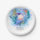 Baby van  van Zeeen van de oceaan Papieren Bordje (Voorkant)