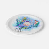 Baby van  van Zeeen van de oceaan Papieren Bordje (Gekanteld)