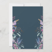 Baby van wilde bloemen in het Baby shower Bloom Kaart (Achterkant)