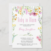 Baby van wilde bloemen in het Baby shower Bloom Kaart (Voorkant)