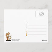 Baby vangt de vredesgrens briefkaart (Achterkant)