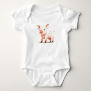 Baby varken, Baby biggen, Baby boerderijdieren Romper