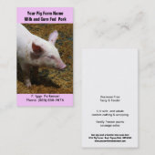 Baby Varkens voor varkensfokkers Visitekaartje (Voorkant / Achterkant)