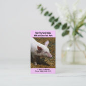 Baby Varkens voor varkensfokkers Visitekaartje (Staand voorkant)