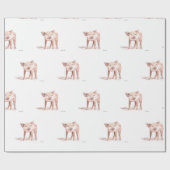 Baby varkenskunst waterverf schattig boerderij cadeaupapier (Vlak)