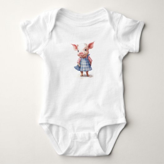Baby varkentje in een jurk (Voorkant)
