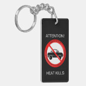 Baby veiligheidstips Acrylische Sleutelhanger voor (Voorkant Links)