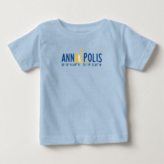 Baby verankerd in Annapolis T-shirt (Voorkant)