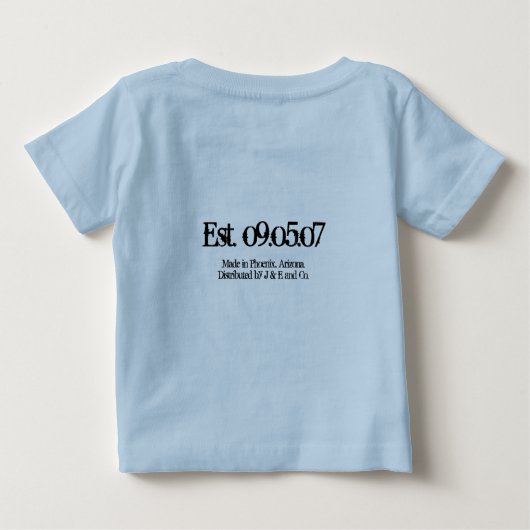 Baby verjaardag (Achterkant)