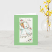  Baby Verjaardag Kaart (Gele Bloem)