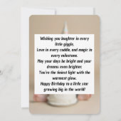 Baby Verjaardag Kaart voor Instant Download (Achterkant)