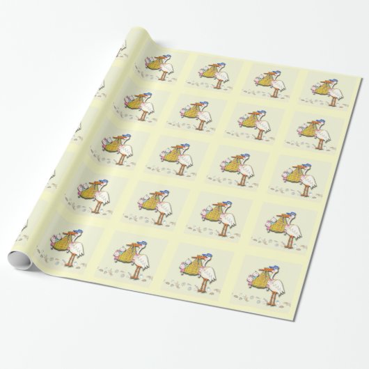Baby Verkoopvormgever winkel Cadeaupapier (Uitgerold)