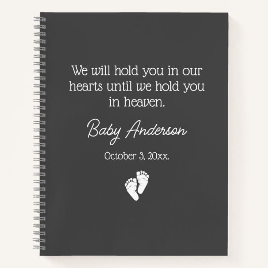 Baby Verlies en Miskraam Journaal Notitieboek (Voorkant)