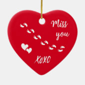 Baby-verlies-keepsake-Ornament van valentijns Keramisch Ornament (Achterkant)