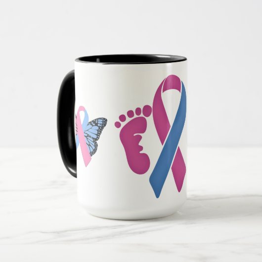 Baby Verliesbewustzijn Mok (Voorkant links)