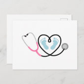 Baby verpleegster briefkaart (Voorkant / Achterkant)