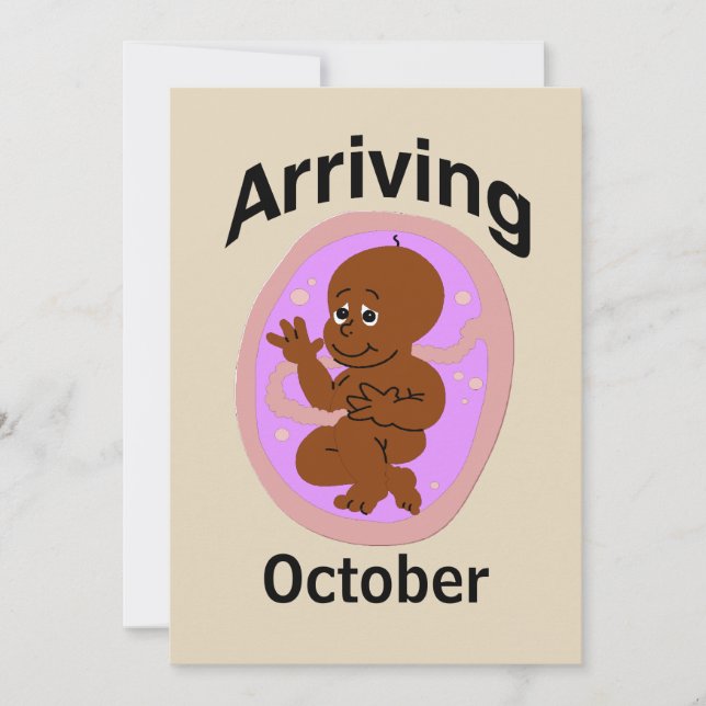 Baby verschuldigd, maand toevoegen (Voorkant)