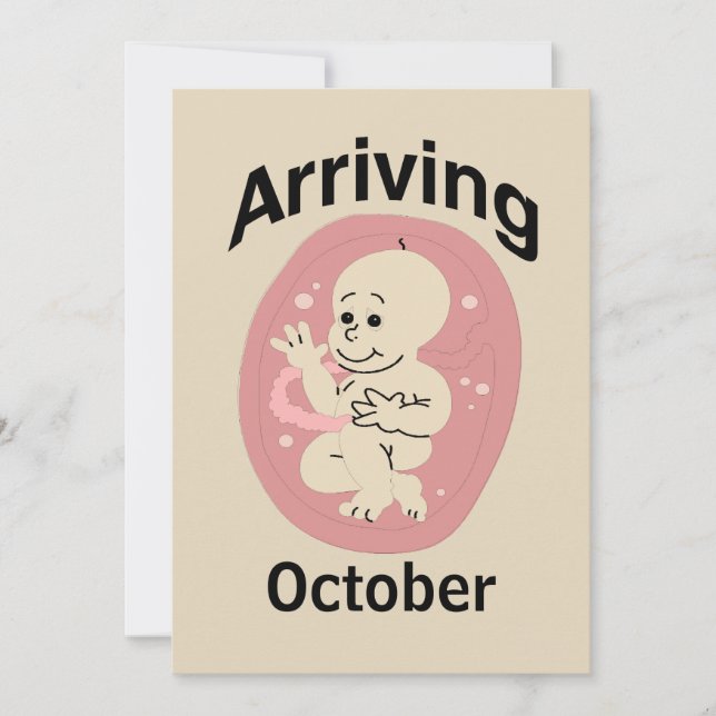 Baby verschuldigd, maand toevoegen (Voorkant)